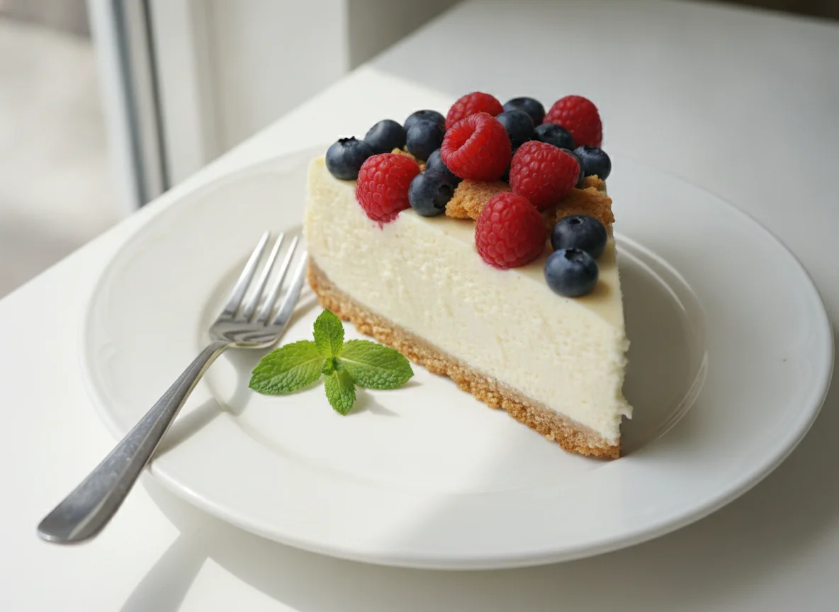 Vanilla Cheesecake with Berries photo