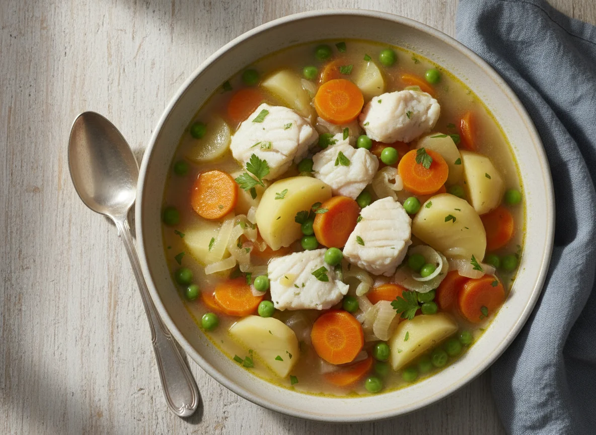 Veg and fish stew photo