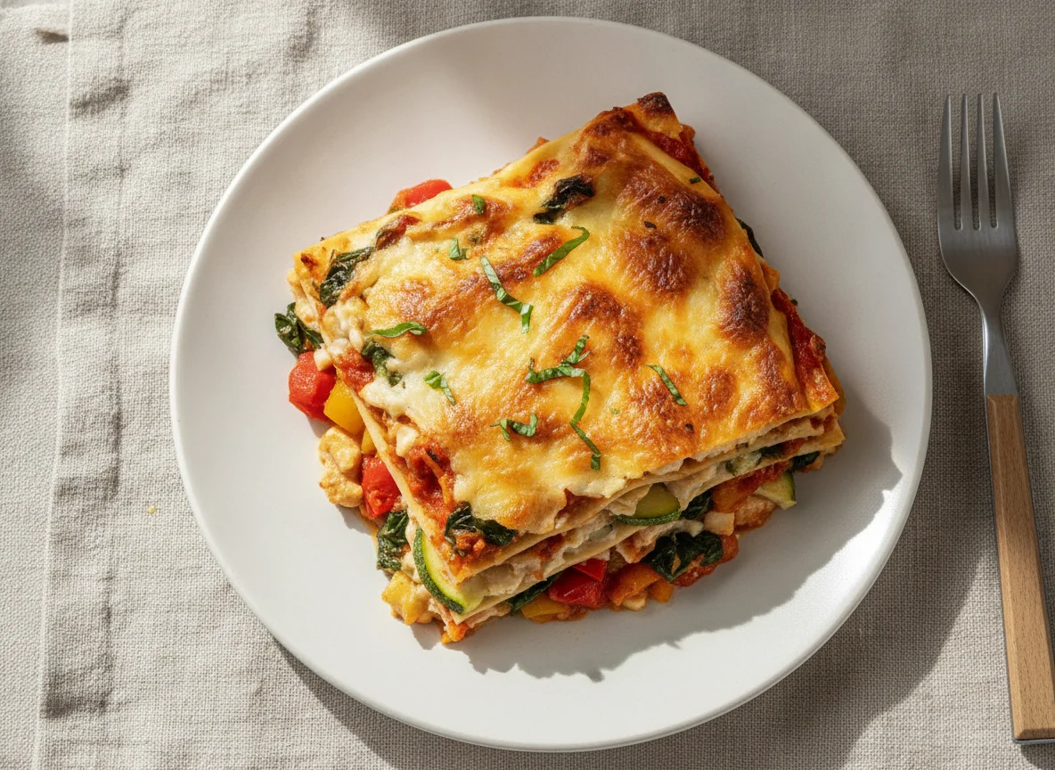 Vegan lasagne photo