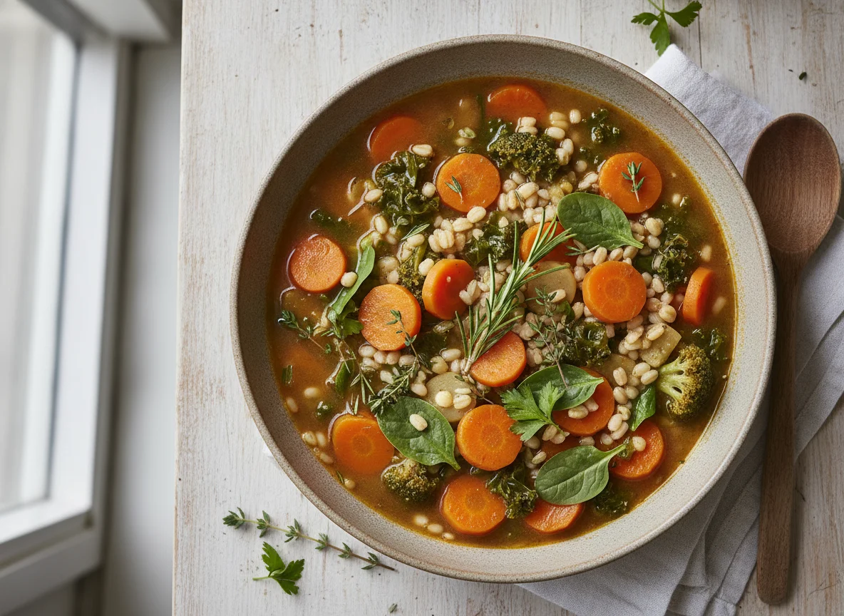 Vegetable and Barley Stew photo