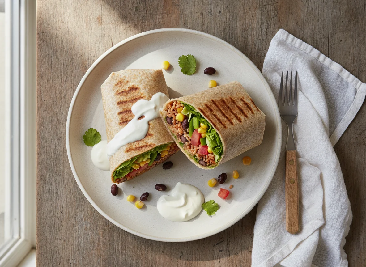 Vegetable and Bean Burrito photo