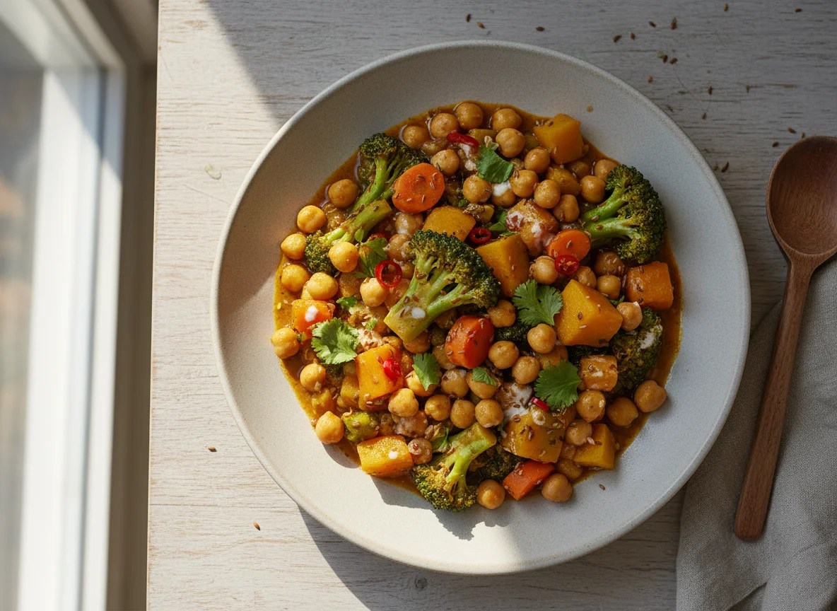 Vegetable and Chickpea Curry photo
