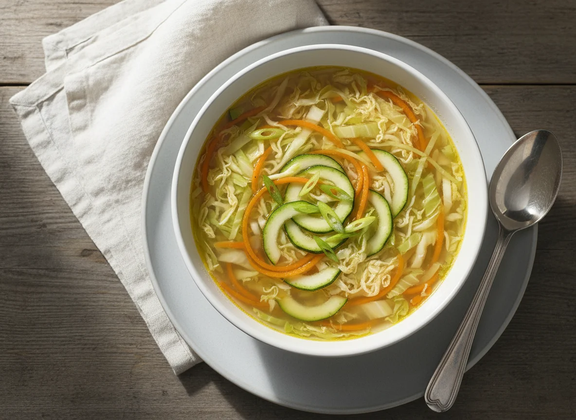 Vegetable and Egg Drop Soup photo