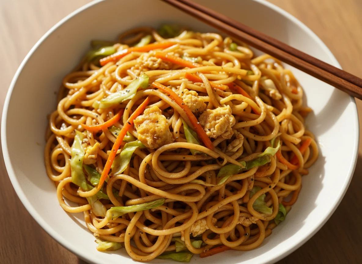 Vegetable and Egg Noodles photo