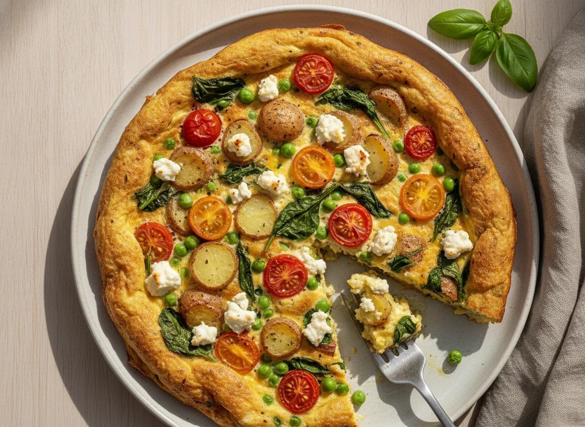 Vegetable and Feta Frittata photo