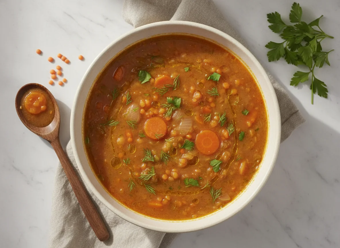 Vegetable and Lentil Soup photo