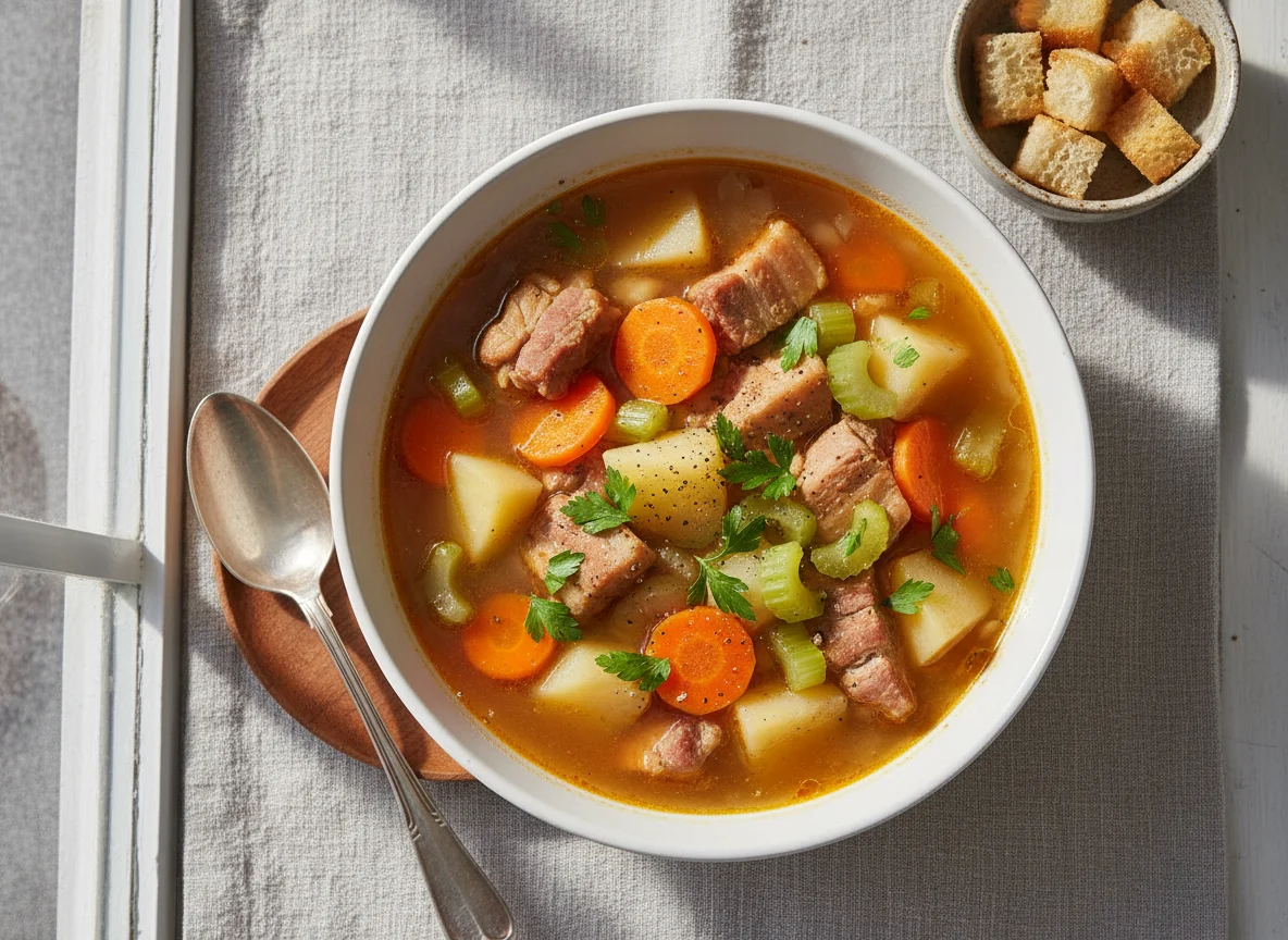 Vegetable and Meat Broth photo