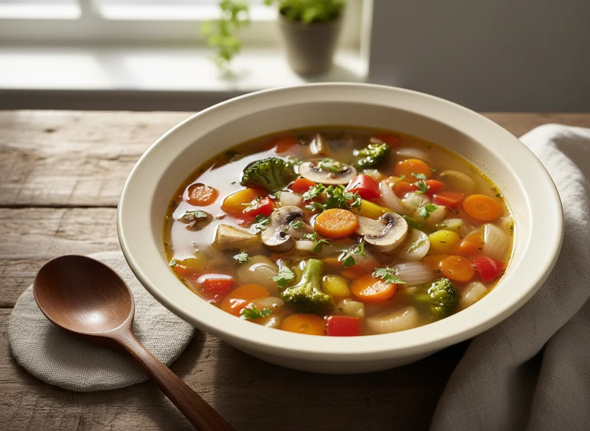 Vegetable and Mushroom Soup photo