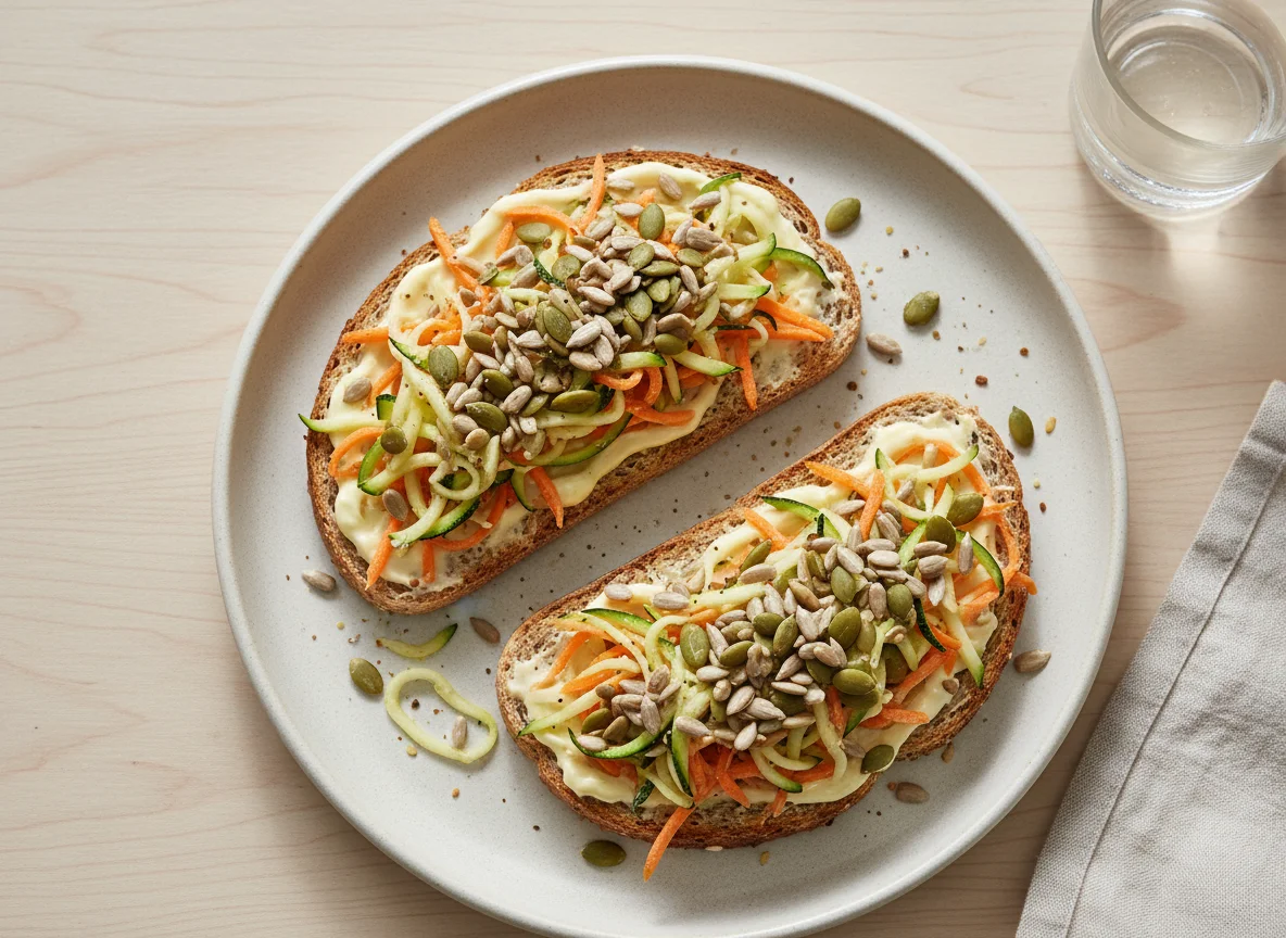 Vegetable and Seed Toasts photo