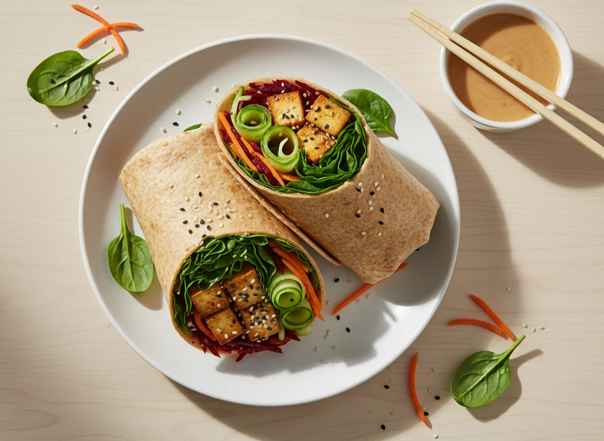 Vegetable and Tofu Wrap photo