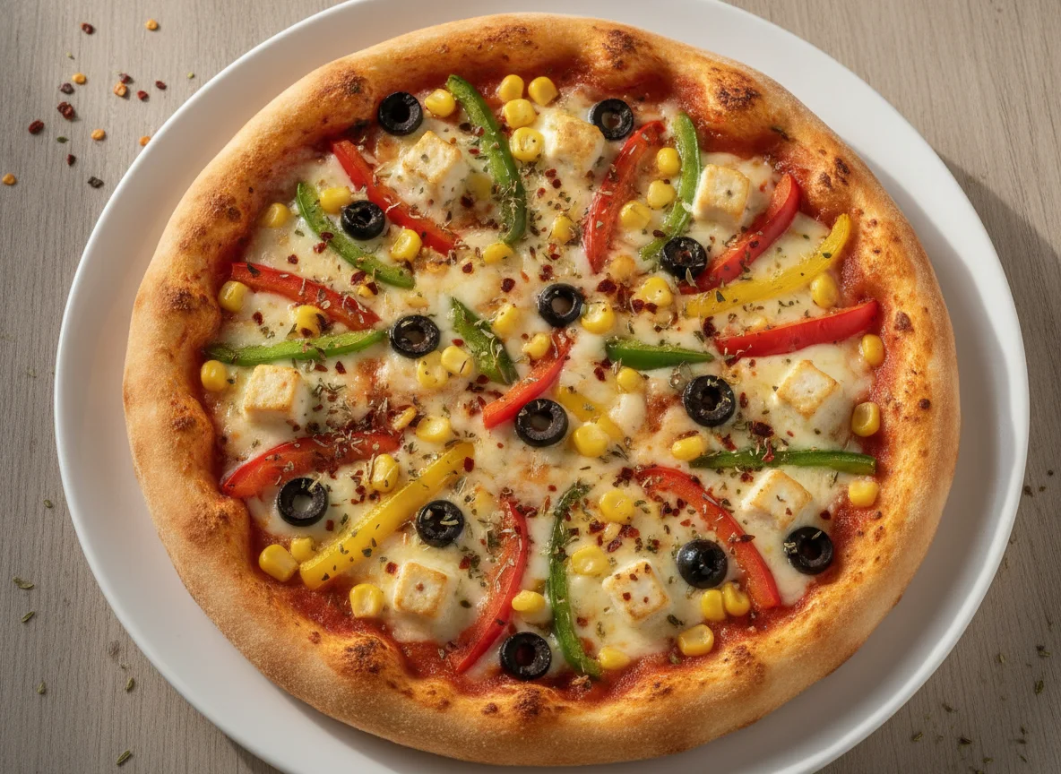 Vegetable Cheese Pizza photo
