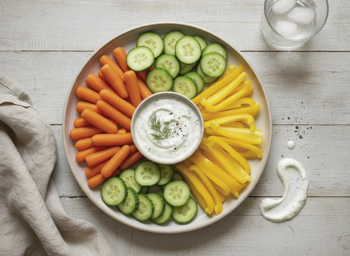 Vegetable Crudite with Ranch Dip photo