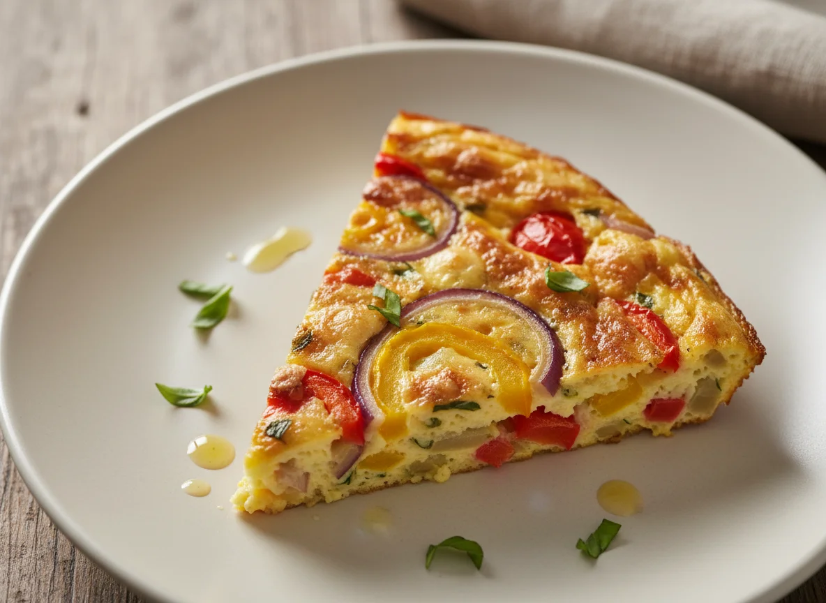 Vegetable Frittata Slice photo