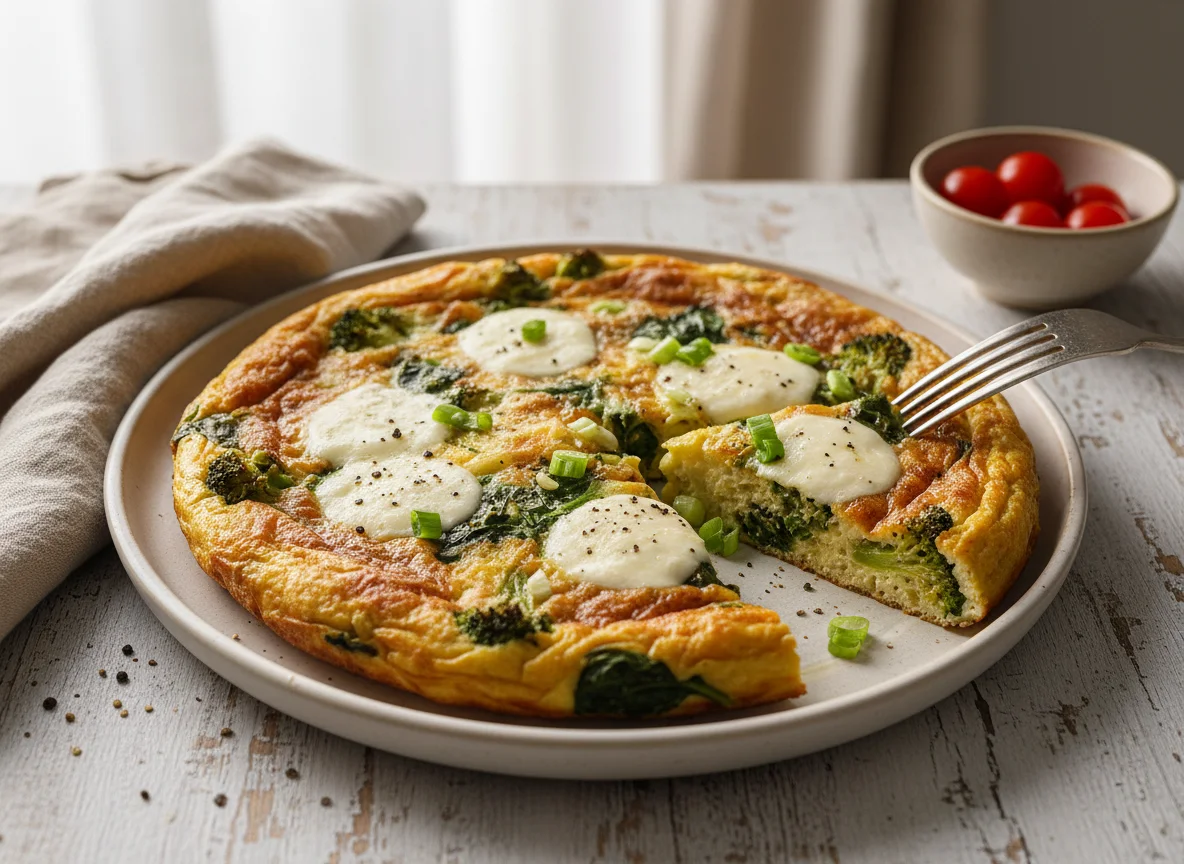 Vegetable Frittata with Cheese photo