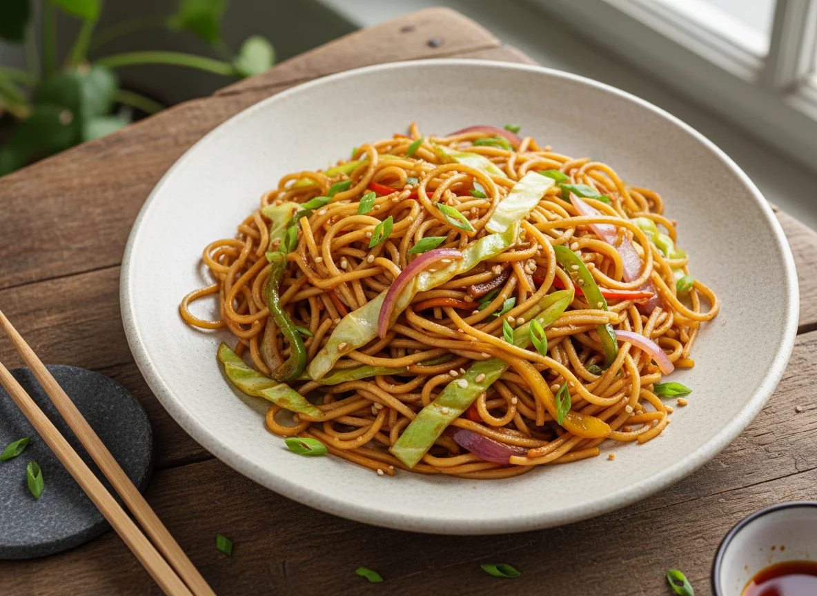 Vegetable Hakka Noodles photo