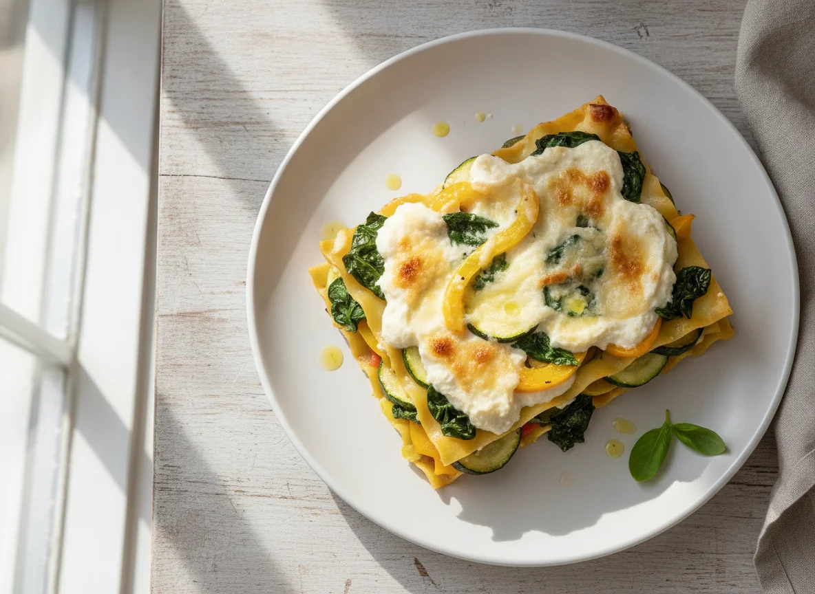 Vegetable Lasagna with Vegan Cream photo