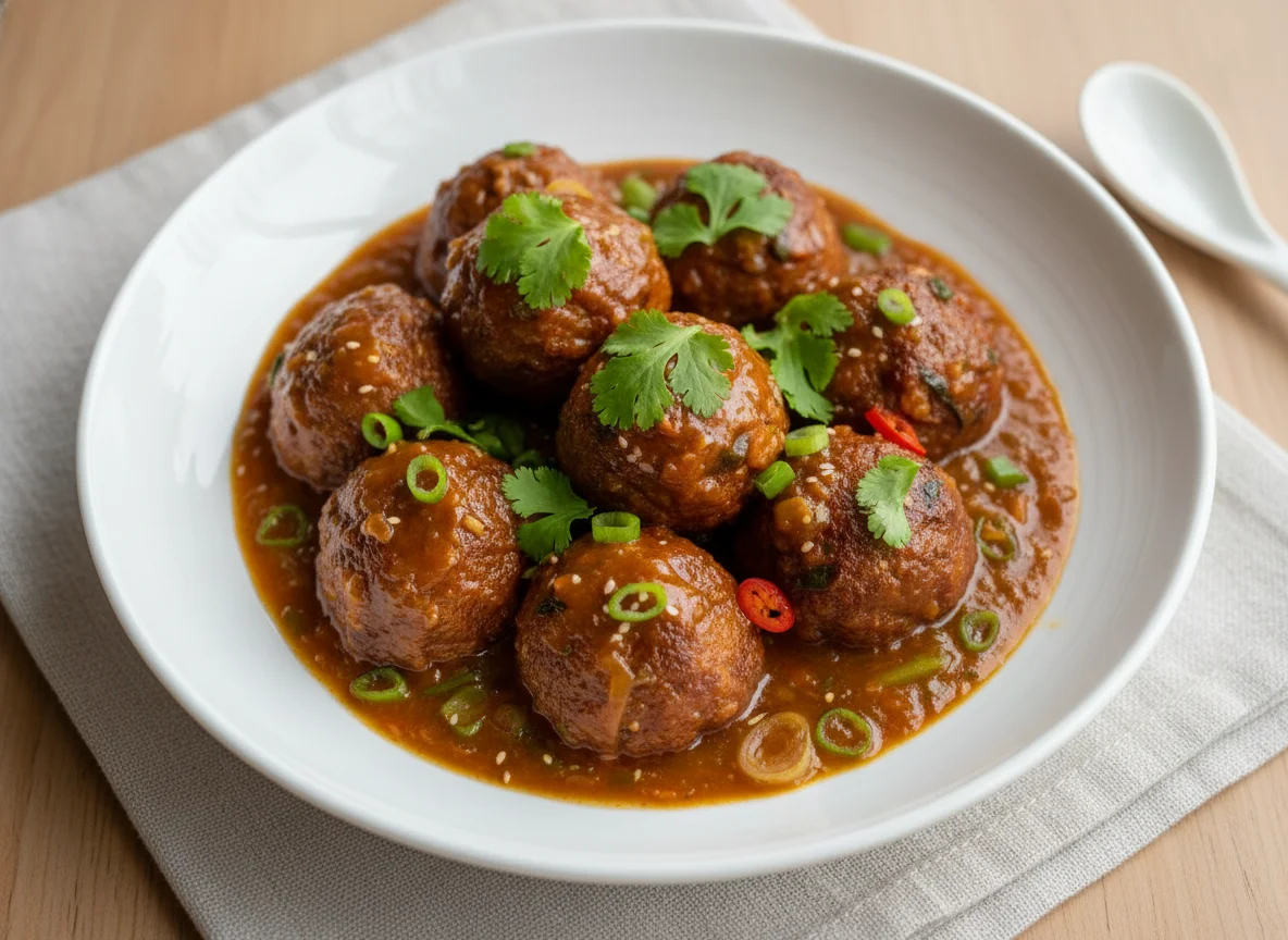 Vegetable Manchurian Gravy photo
