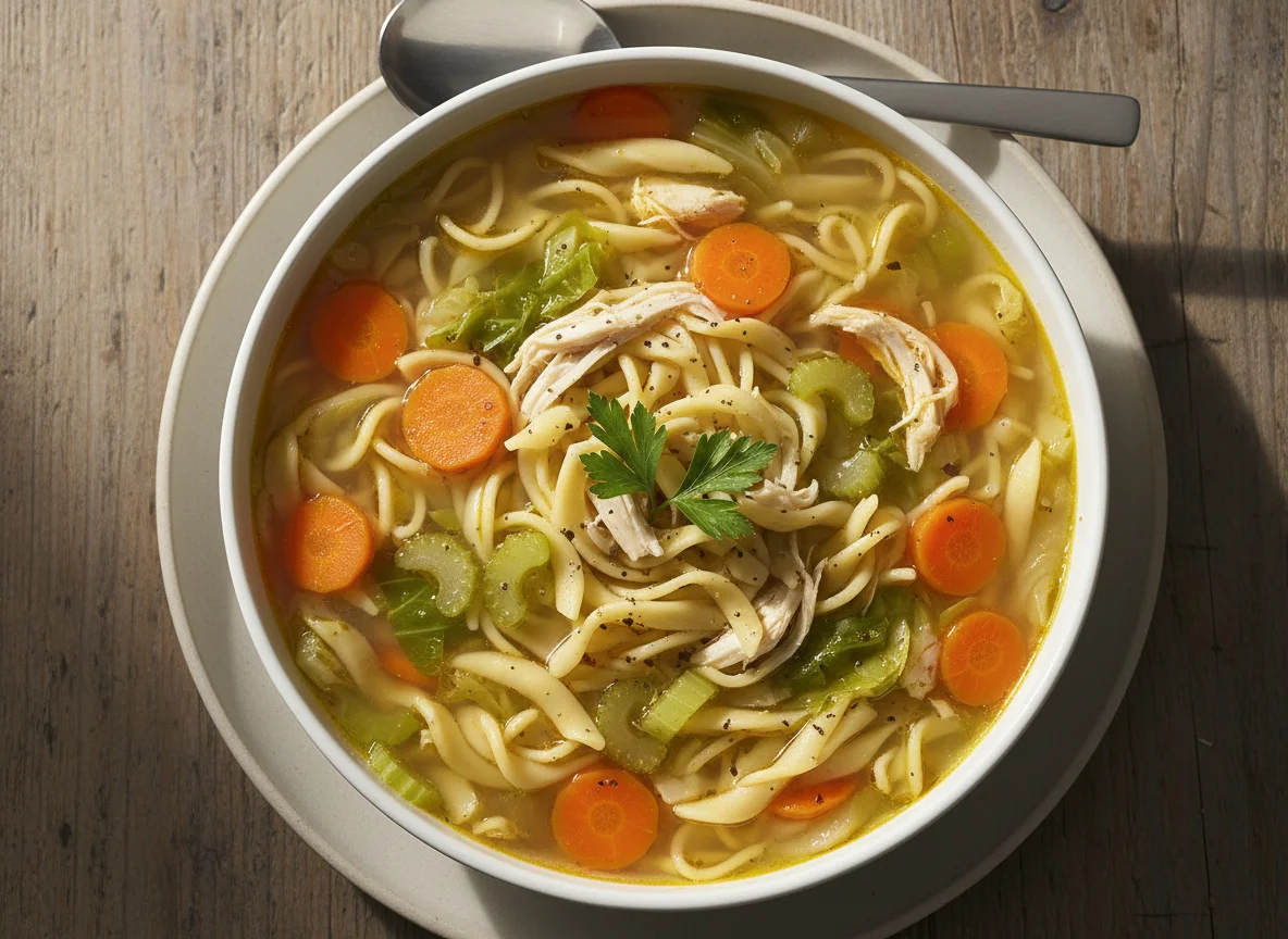 Vegetable Noodle Soup photo