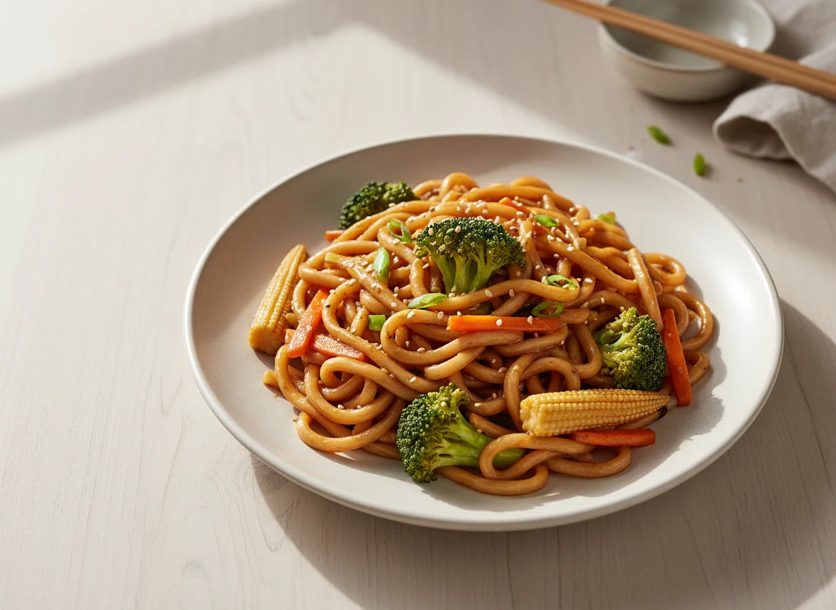Vegetable Noodle Stir-fry photo