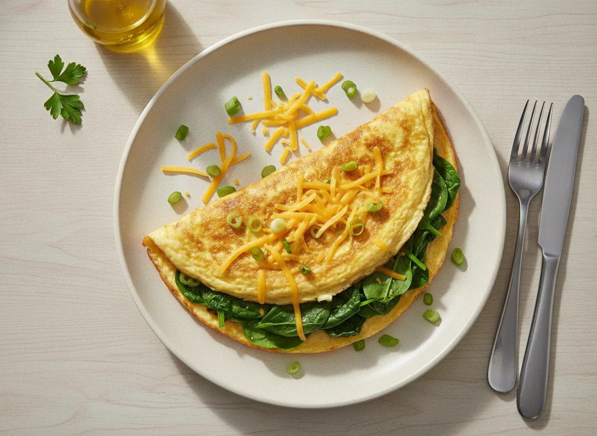 Vegetable Omelette with Cheese photo