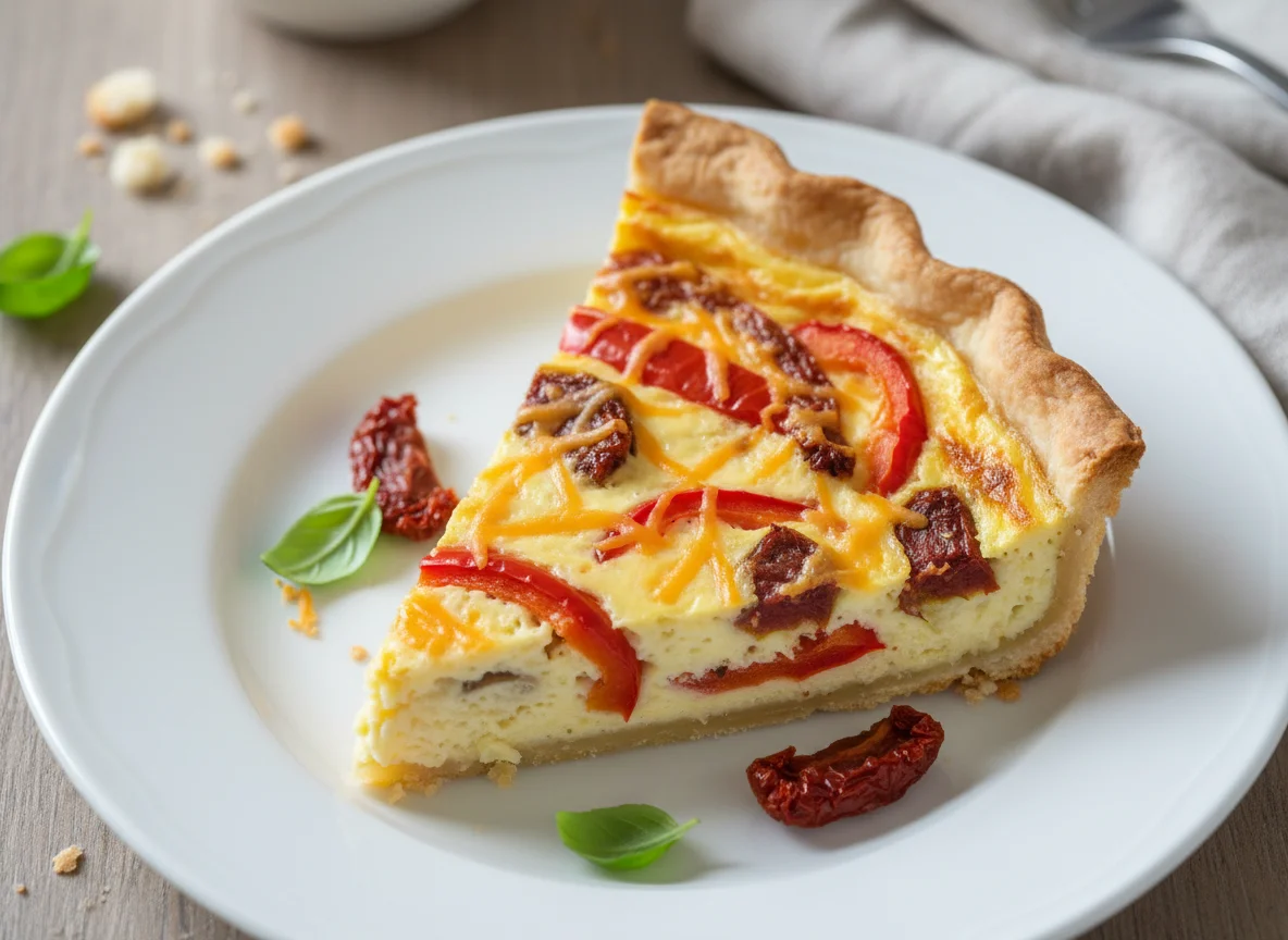 Vegetable Quiche Slice photo