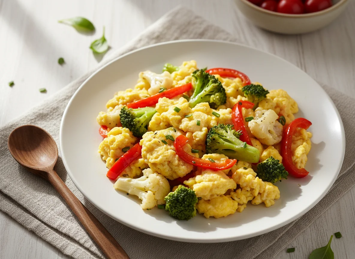 Vegetable Scrambled Eggs photo