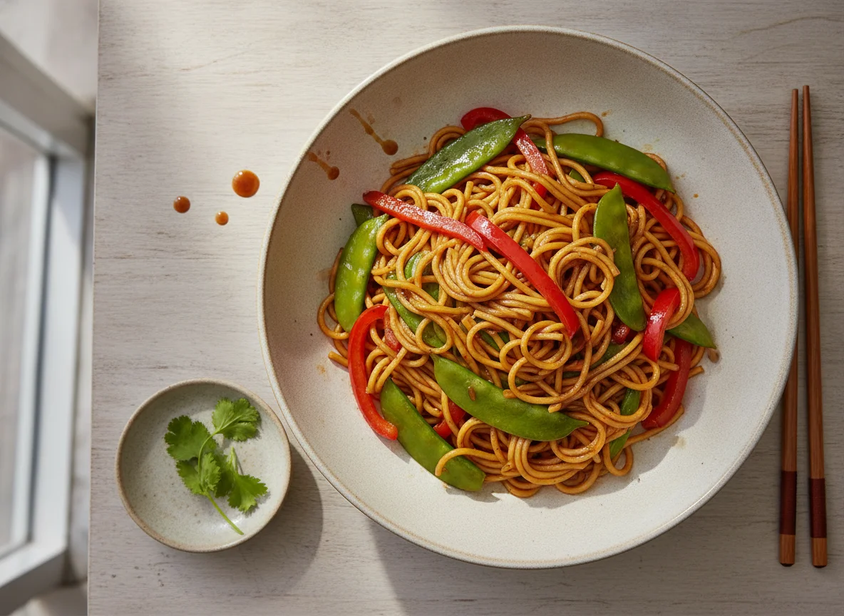 Vegetable Stir-fry Noodles photo
