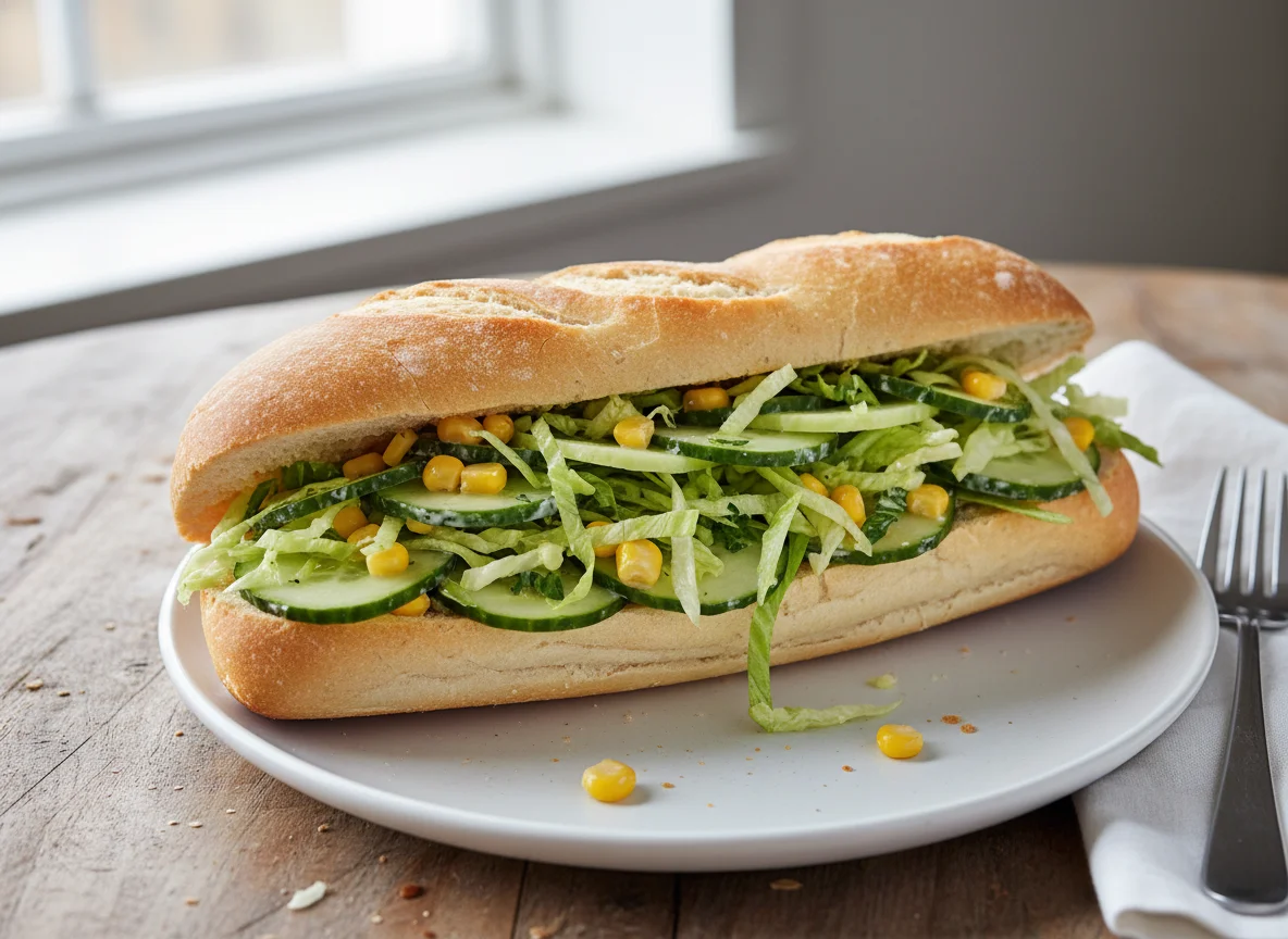 Vegetable Sub Roll photo