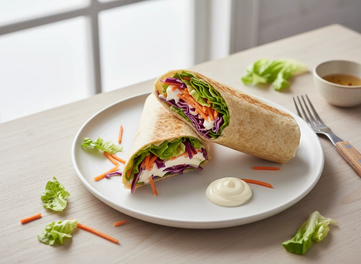 Vegetable Wrap with Mayonnaise photo