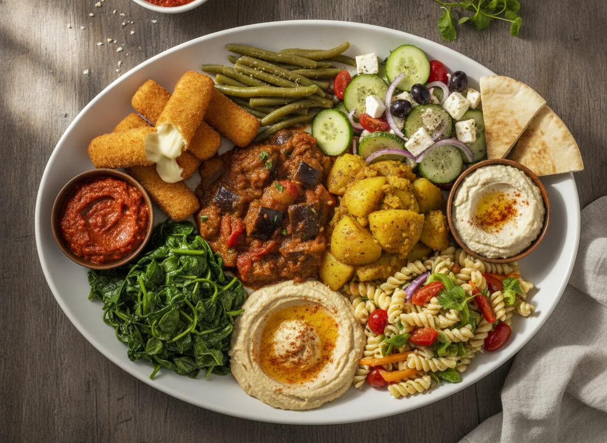 Vegetarian Buffet Plate photo