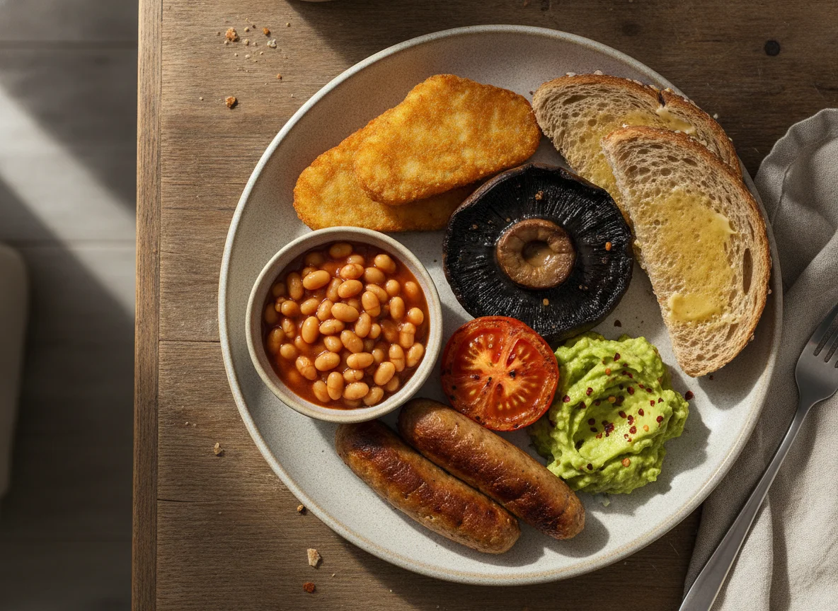 Vegetarian Full English Breakfast photo