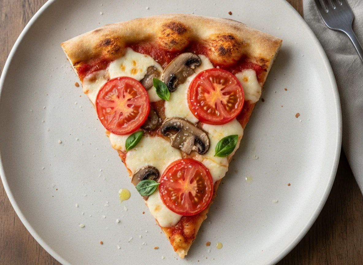 Vegetarian Pizza Slice photo