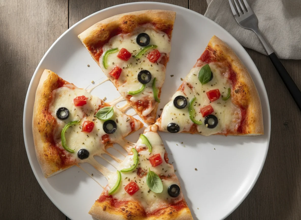 Vegetarian Pizza Slices photo