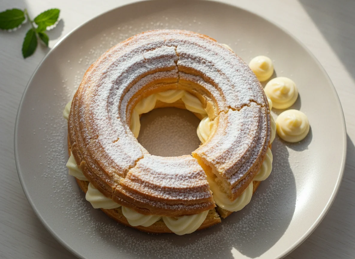 Věneček (Czech Choux Pastry Ring) photo