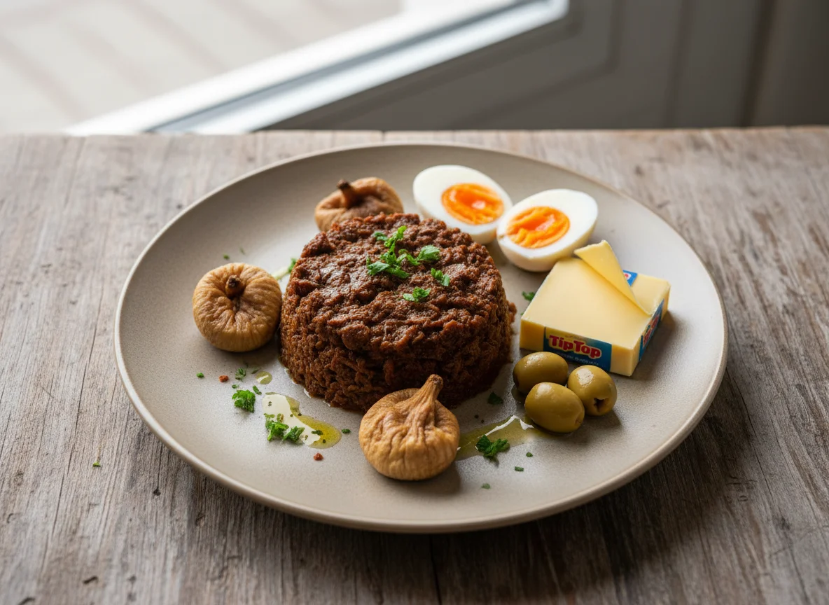 Viande Achée with Sides photo