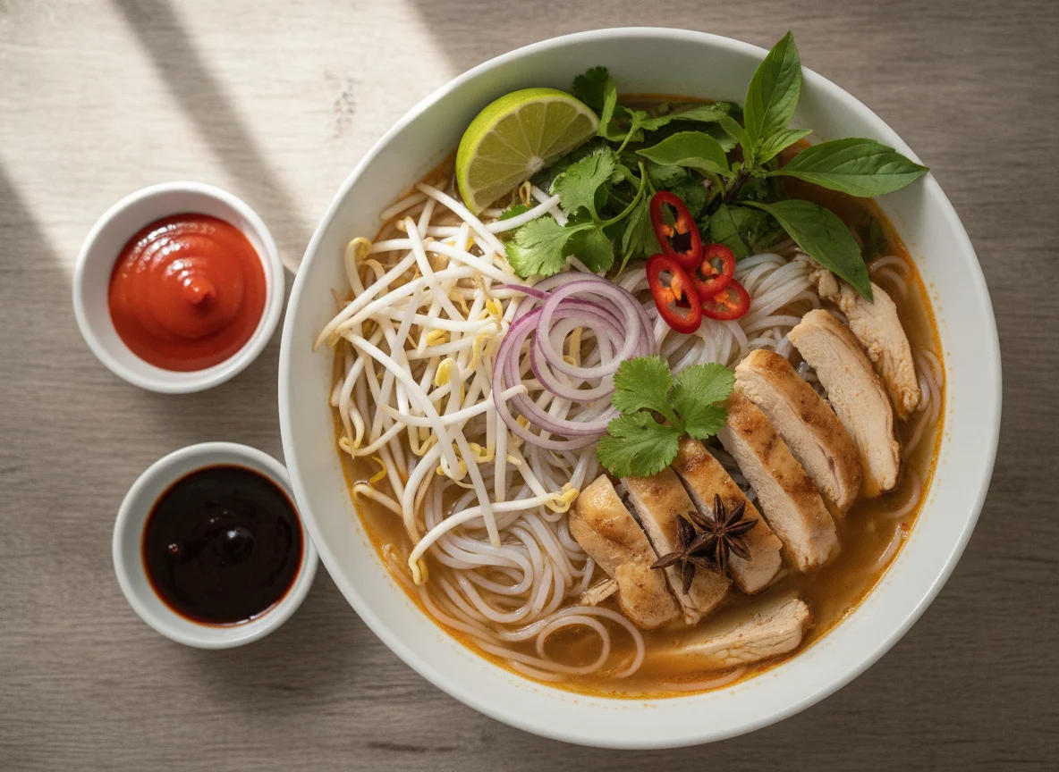 Vietnamese Pho with Chicken photo