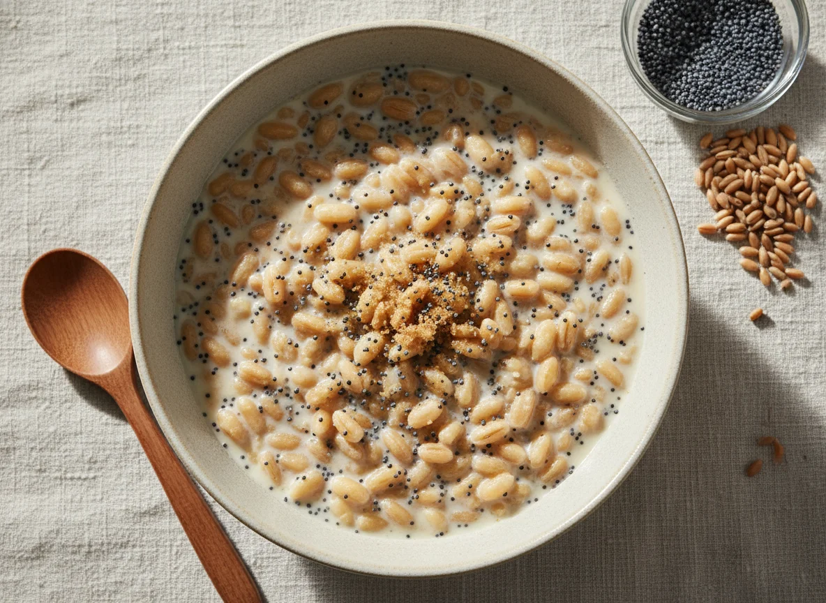 Wheat with Poppyseed Porridge photo