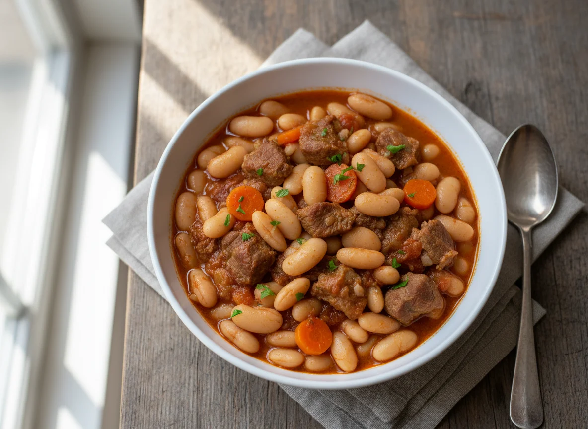 White Bean and Meat Stew (Fasule) photo