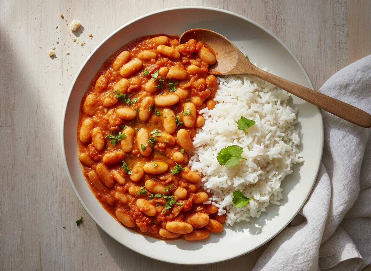 White Bean Stew with Rice photo
