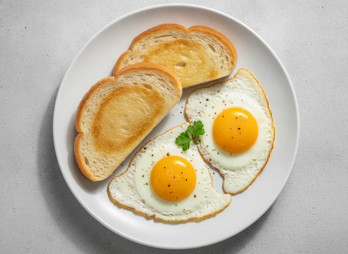 White Bread and Fried Egg photo