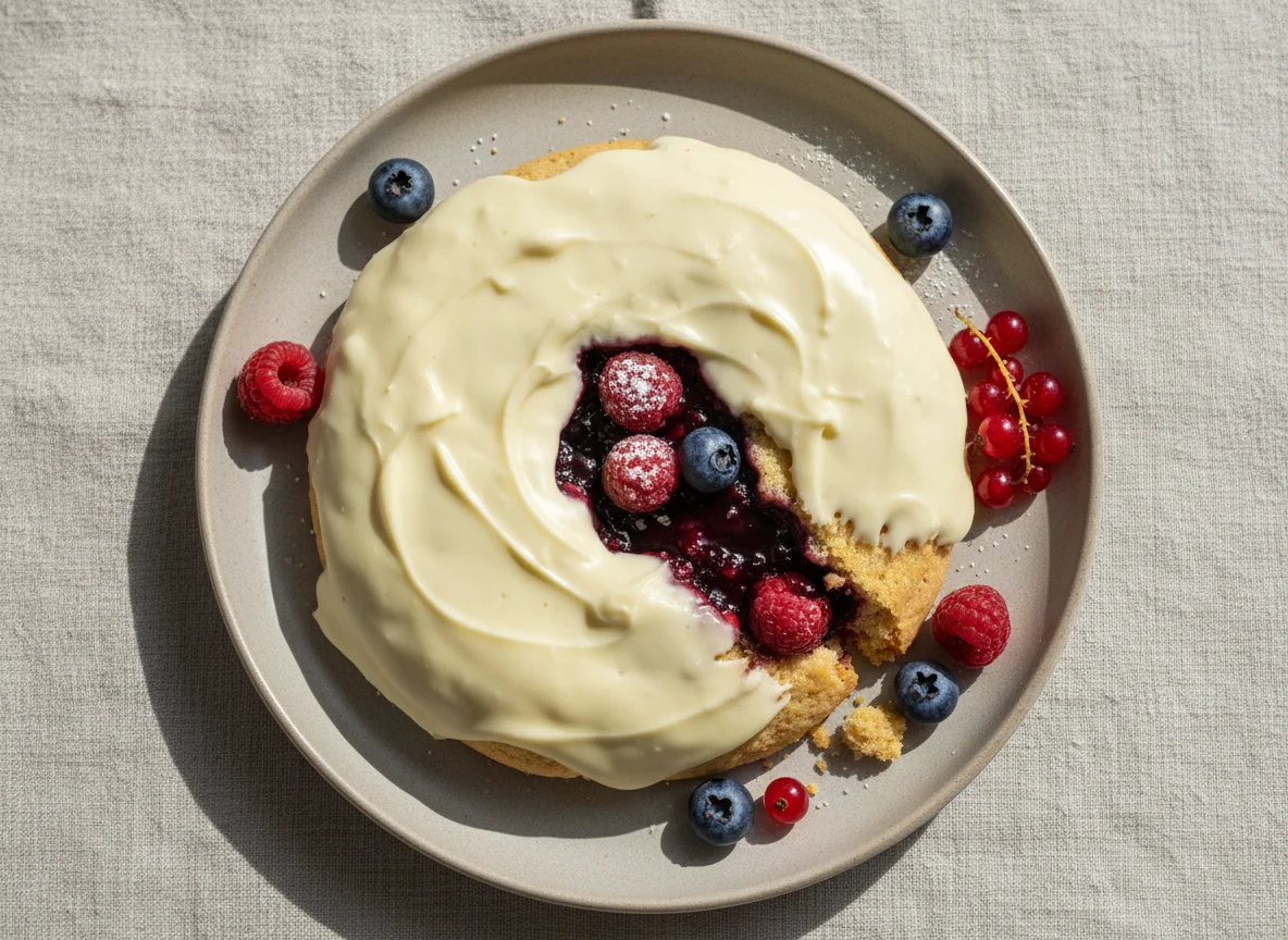 White Chocolate Dipped Cookie with Berry Filling photo