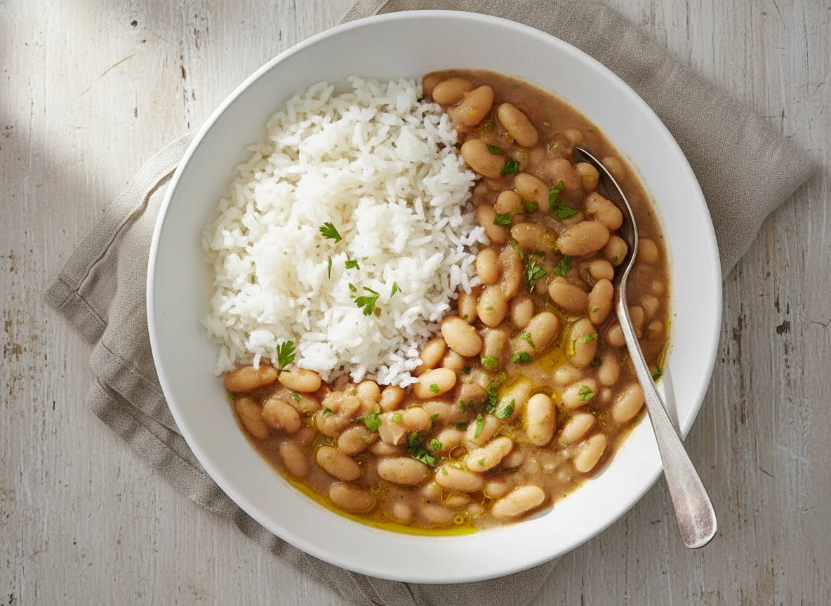 White Rice and White Bean Stew photo