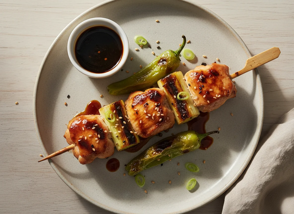 Yakitori Skewer with Chicken and Vegetables photo