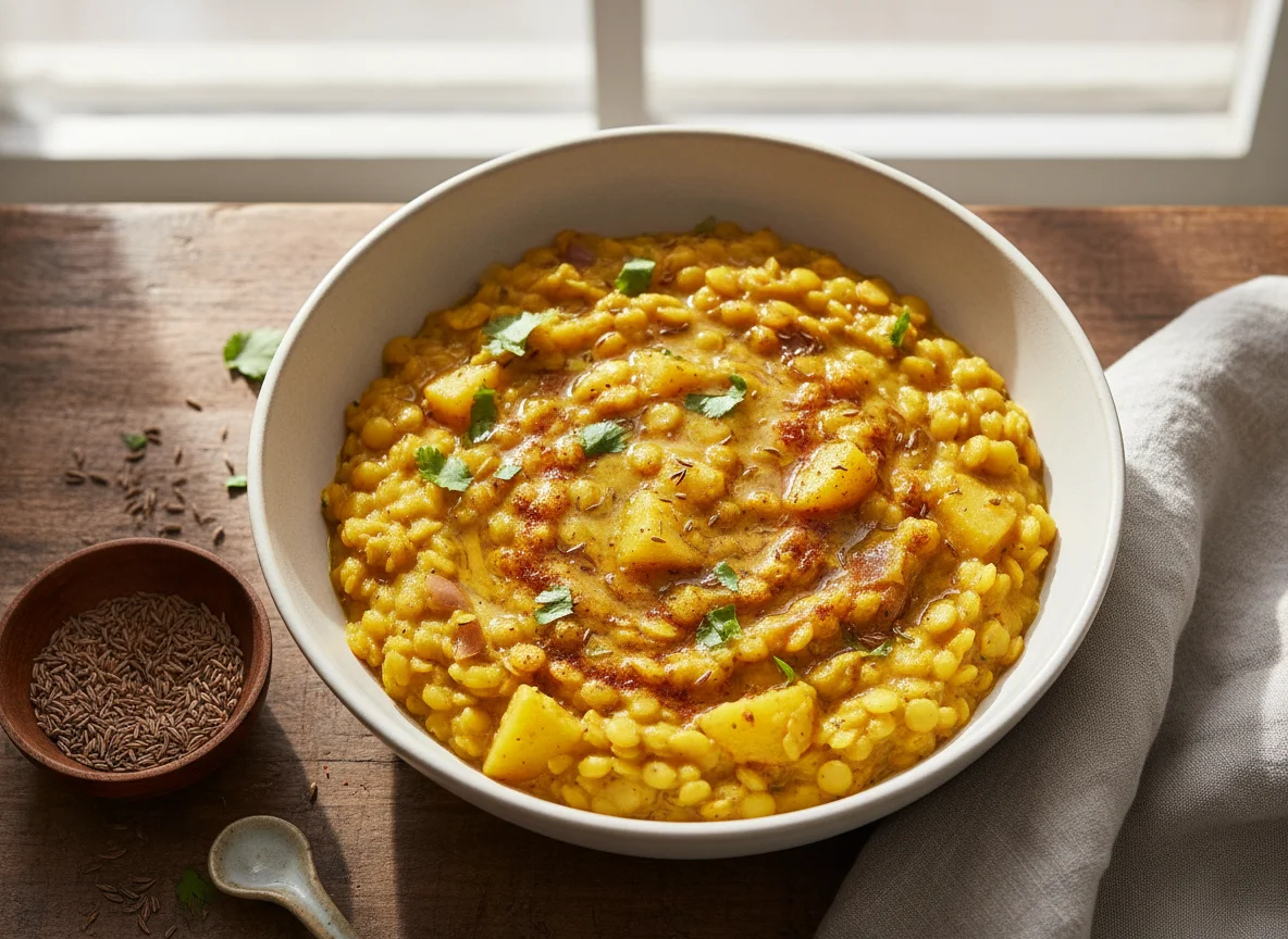 Yellow Lentil Dal with Potatoes photo