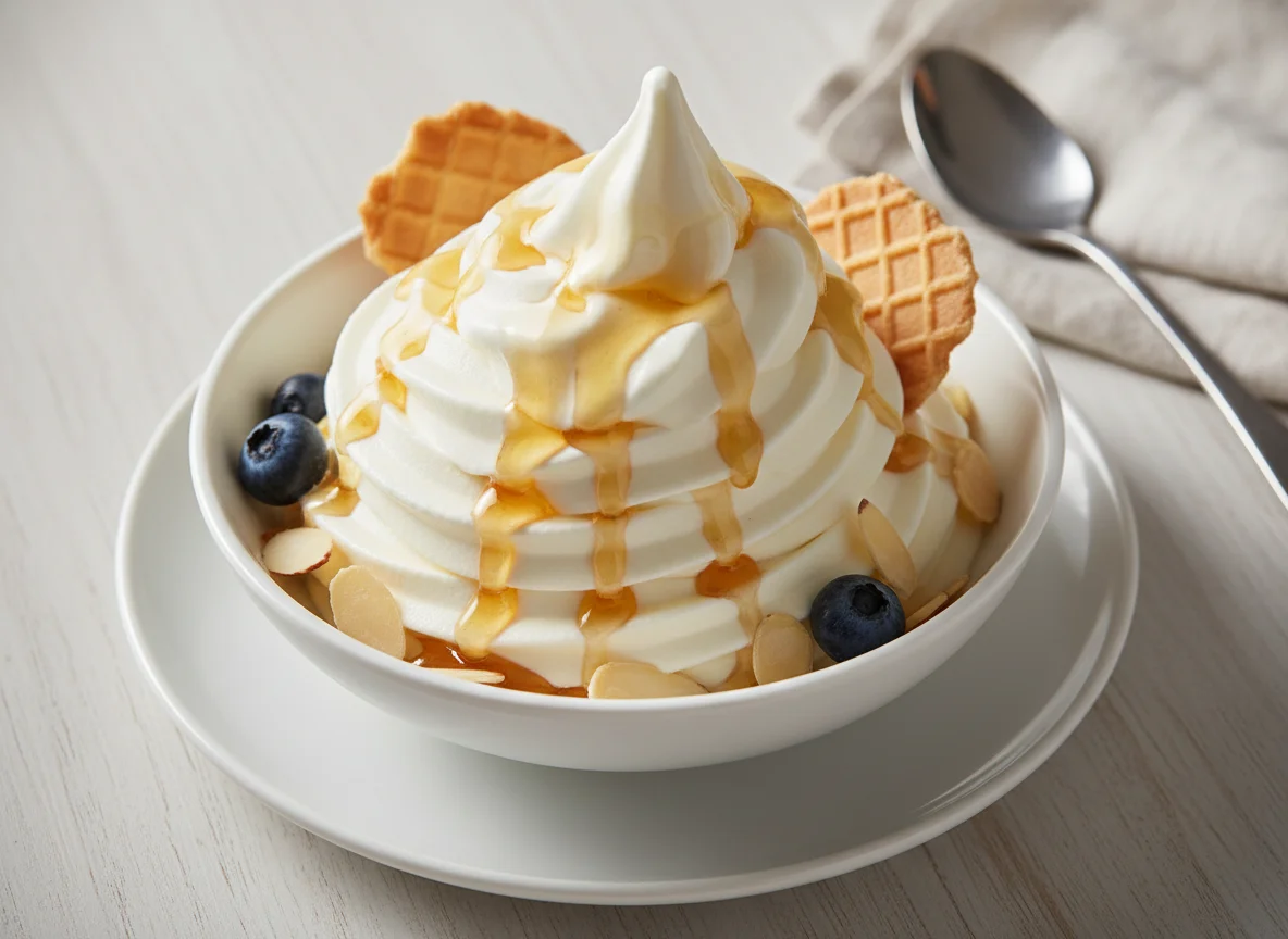 Yogurt or Soft Serve with Toppings photo