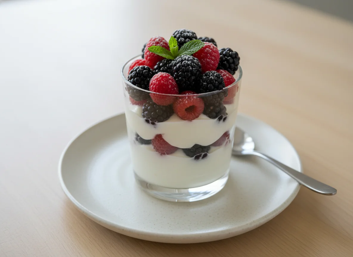 Yogurt Parfait with Berries photo