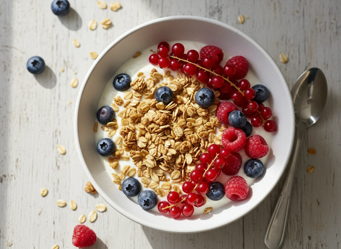 Yogurt with Mixed Berries and Granola photo