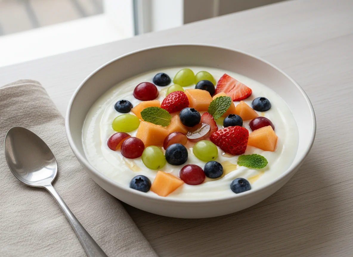 Yogurt with Mixed Fruit photo