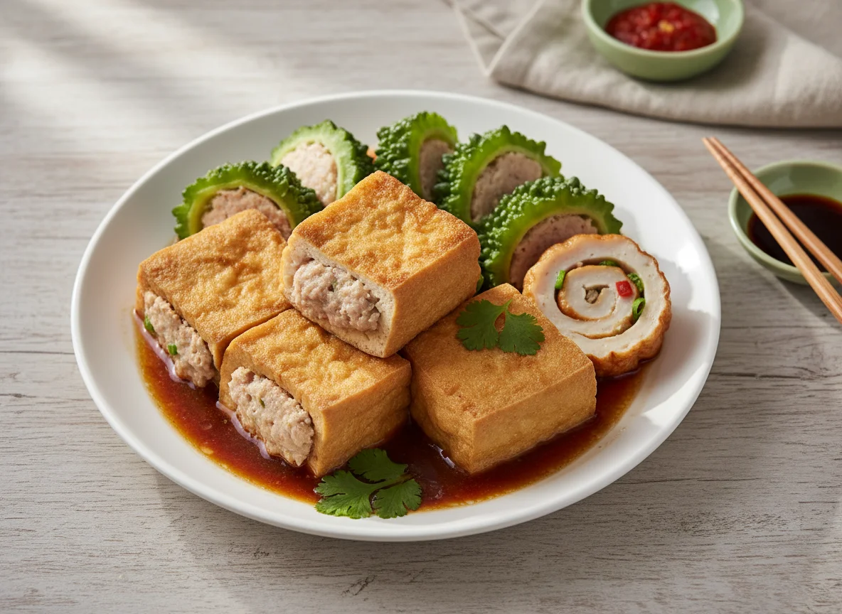 Yong Tau Foo with Bitter Gourd photo