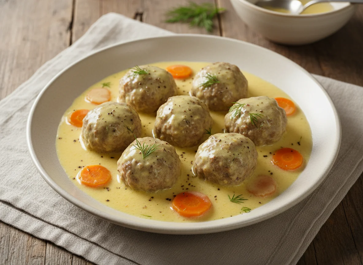 Youvarlakia Avgolemono (Greek Meatballs in Egg-Lemon Sauce) photo